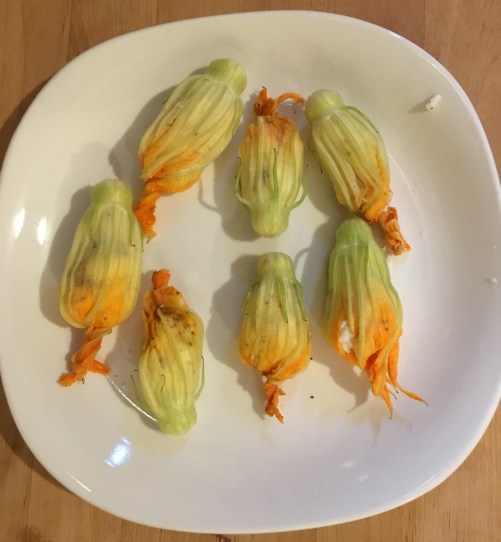 stuffed zucchini flowers wow