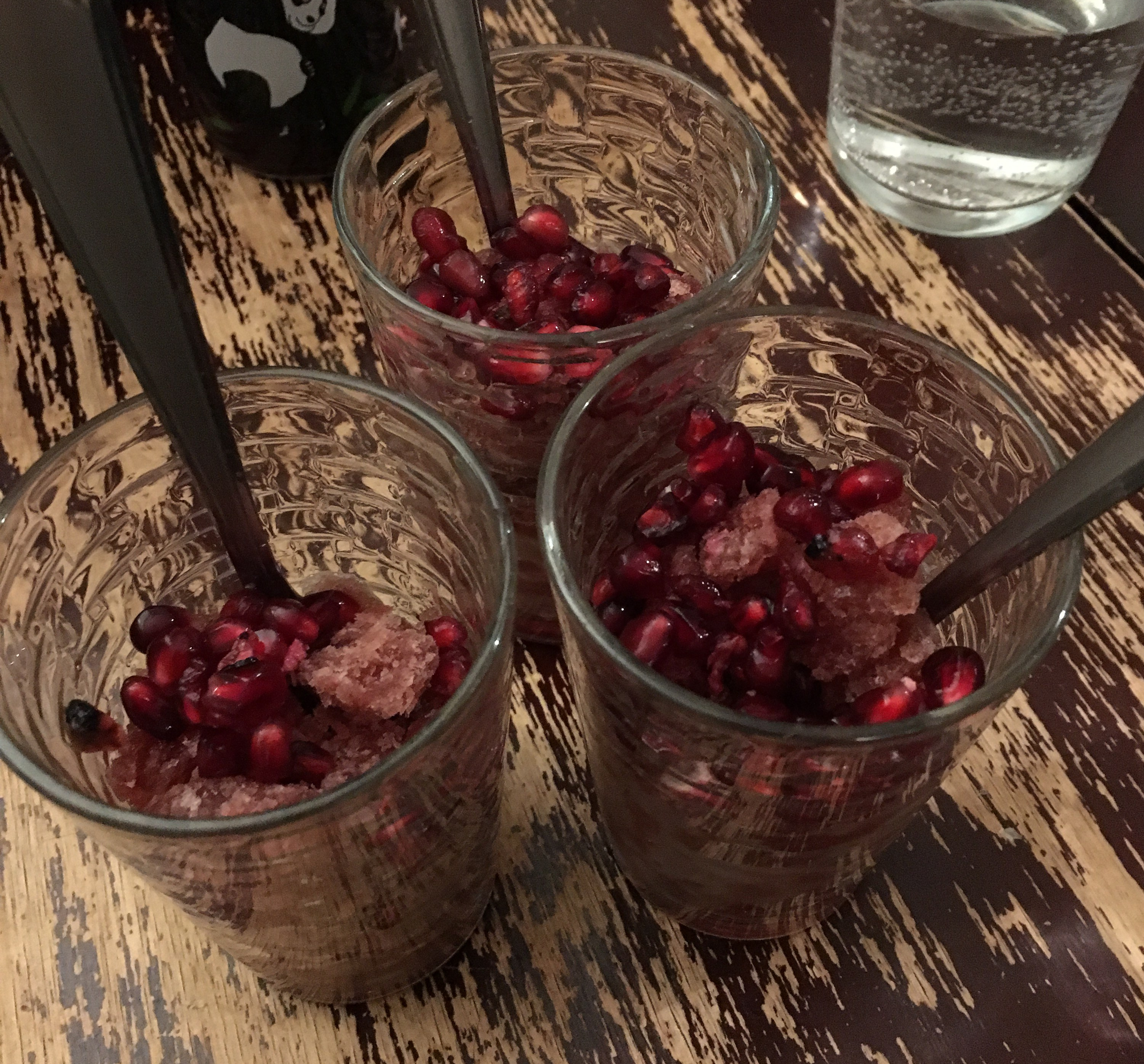 pomegranate granita