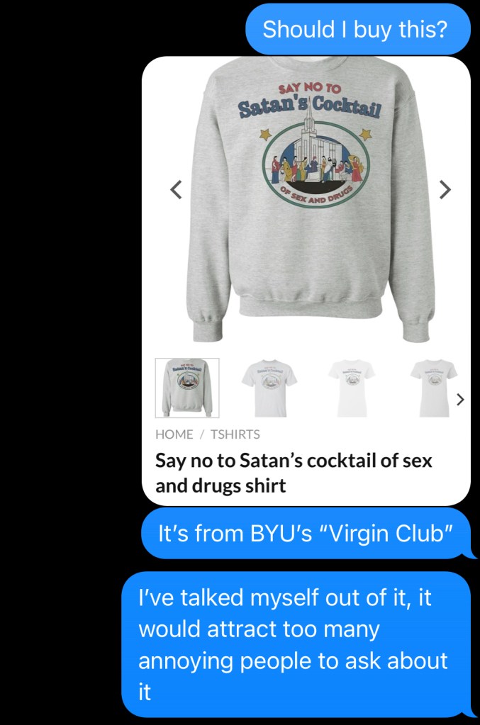 A bad sweatshirt I almost bought